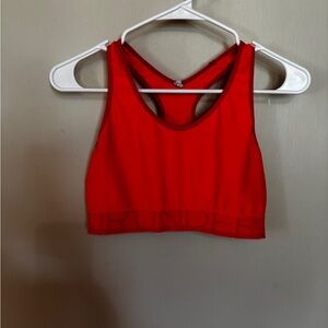 LG Vibrant Orange and Hot Pink UA Sports Bra